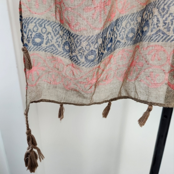 Vintage Hand Dyed Scarf - Picture 6 of 11